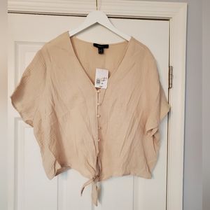 Plus Size Crop Blouse